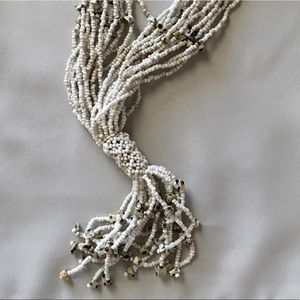 Cream beaded necklace